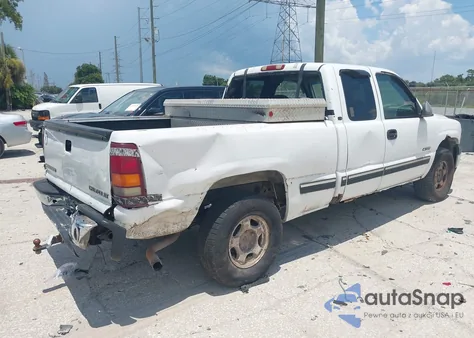 2002 Chevrolet Silverado 1500 Ls из США, поврежденный, VIN 1GCEK19T12E201396